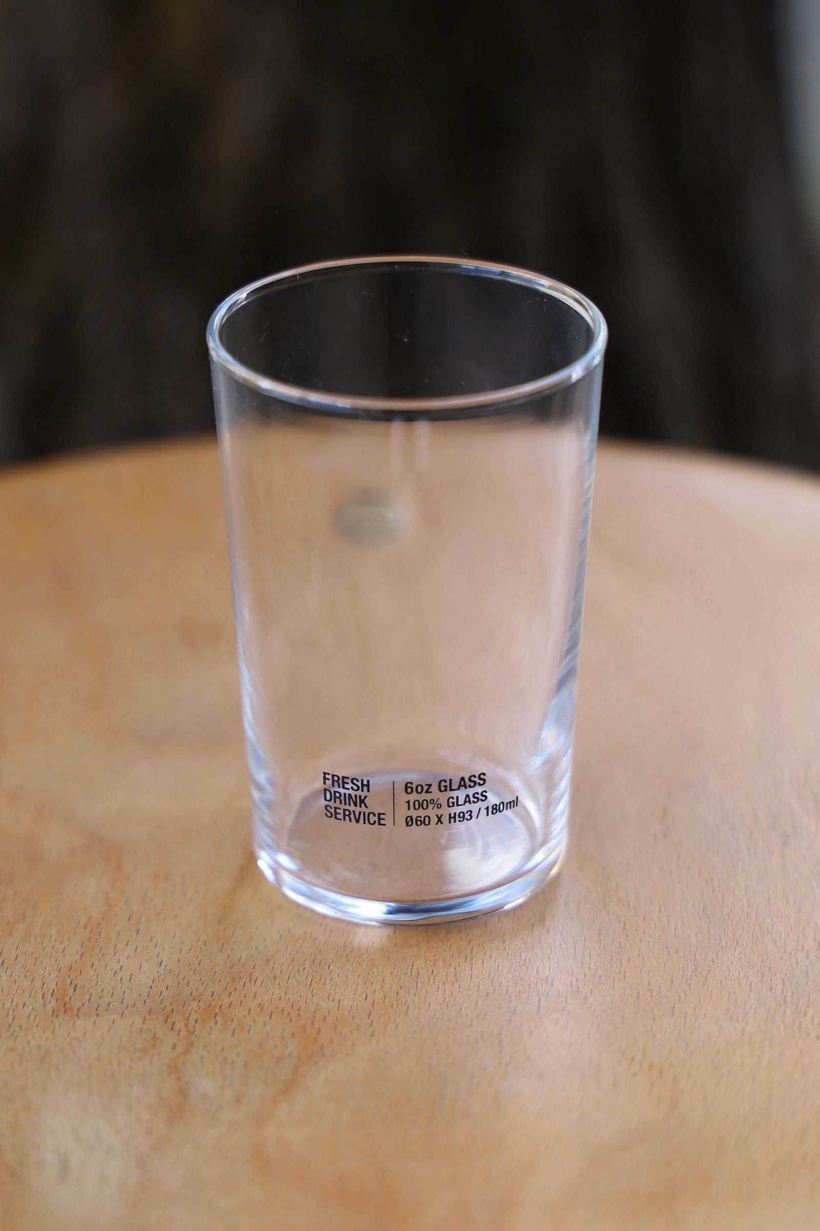 フレッシュサービス BLANK_6oz GLASS(FDS251-99055)CLEAR