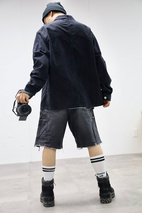 COMME des GARCONS HOMME 26SS 製品加工リバーシブルカバーオールスタイル