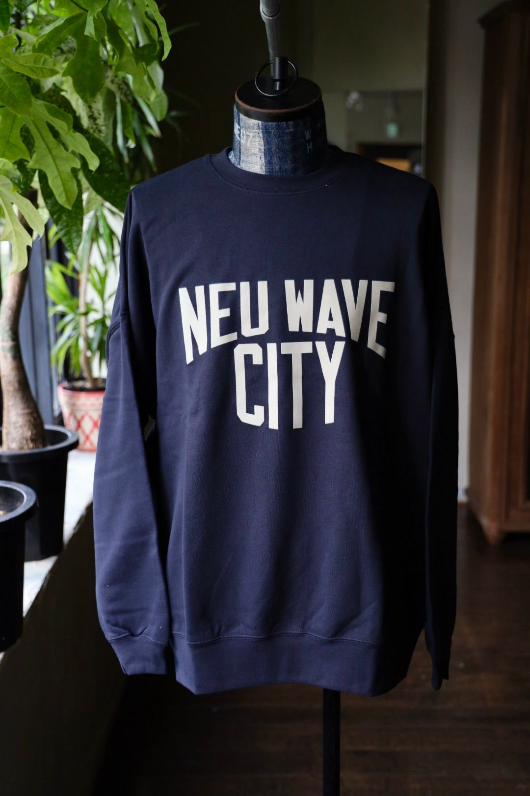 イズネスミュージック 25AW NEU WAVE SWEAT SHIRTS (NEUWAVESW01)NAVY☆新作発売！