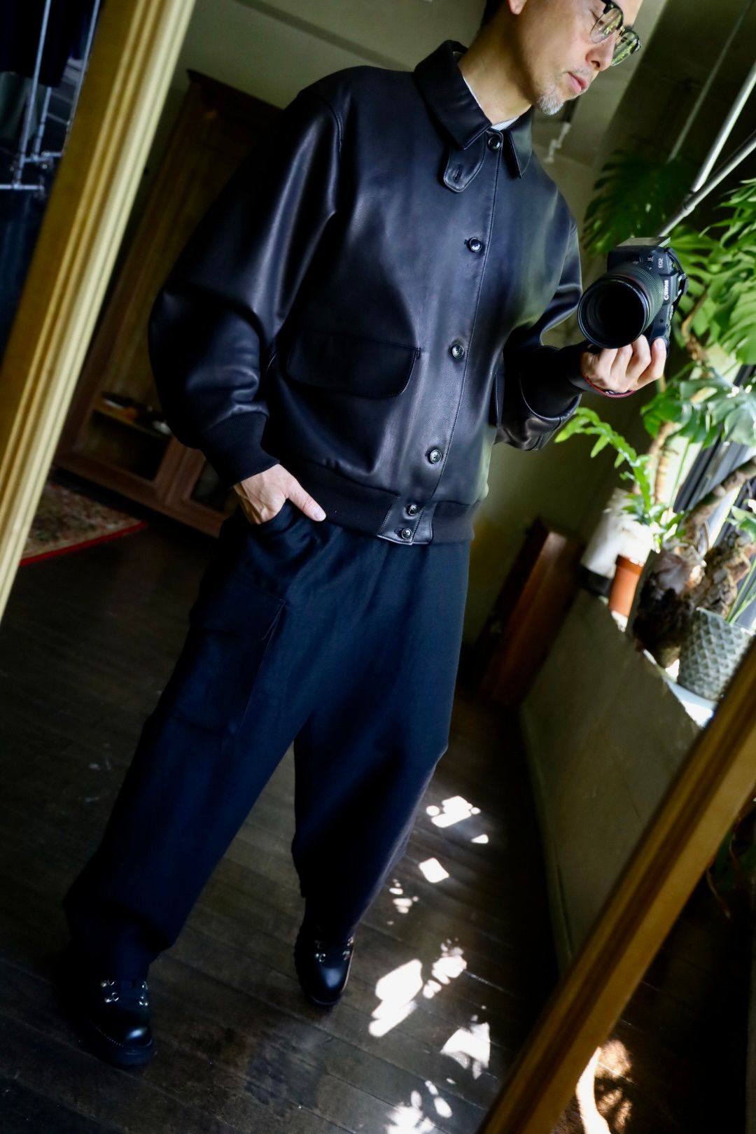 blurhms Lamb Leather Jacketスタイル.2024.8.24.