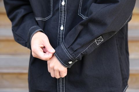 Graphpaper Denime Regular Collar Shirt& Denime Five Pocket Pants "BLACK"Style.2020.12.14.