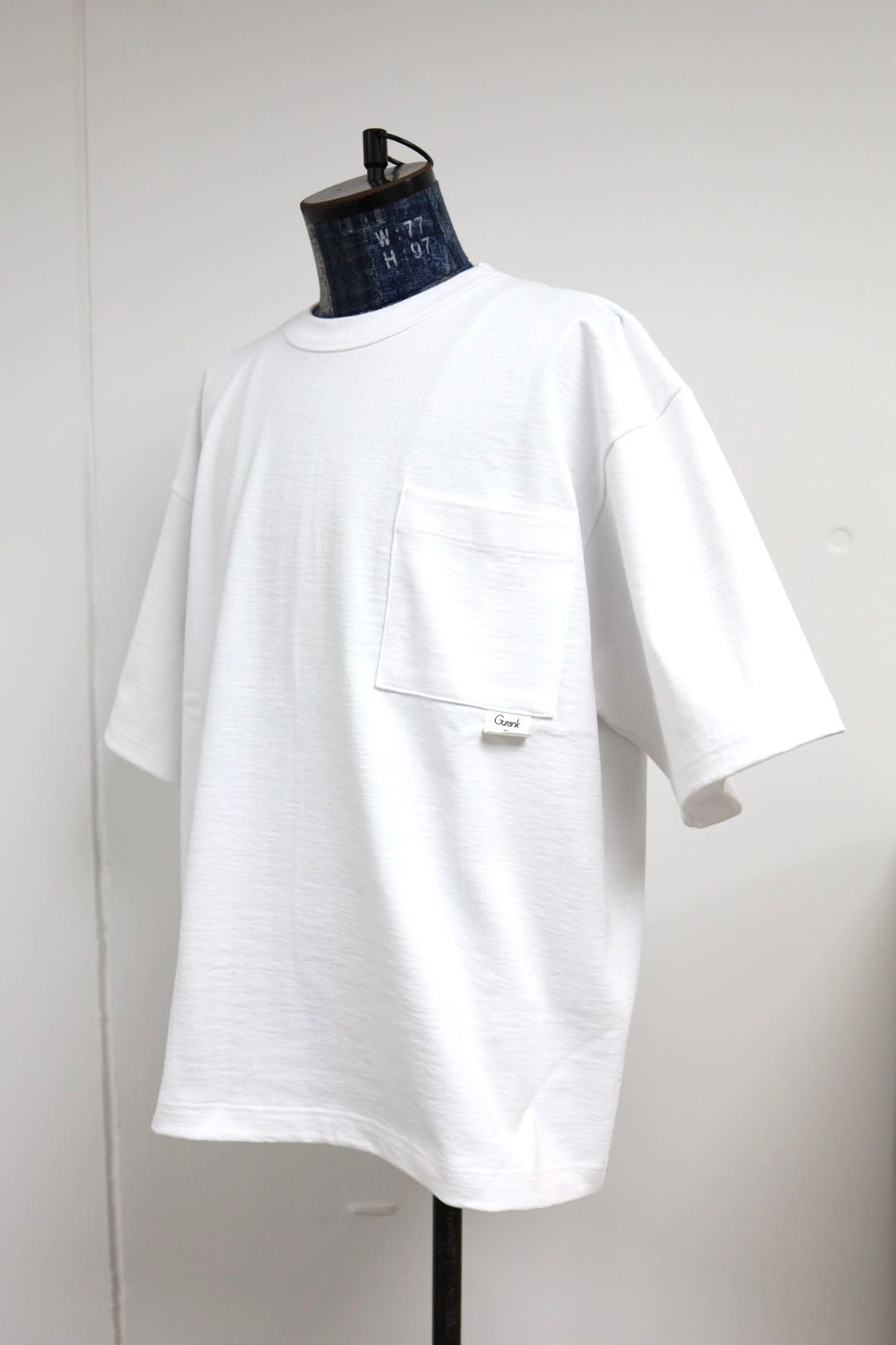 Gurank グランク 26SS Tシャツ 14/2 LW Big PT-shirts(2615BG)WHITE★新作発売！