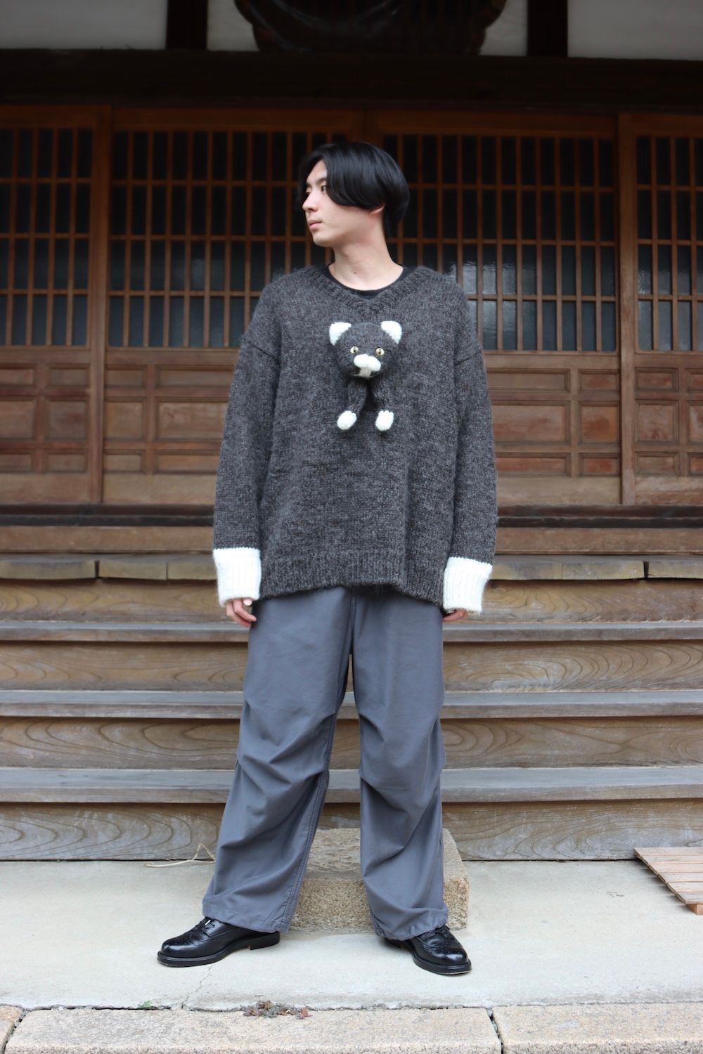 doublet STUFFED CAT HAND-KNITTING PULLOVER(21AW30KN50) style.2021.9.13. |  1921 | mark