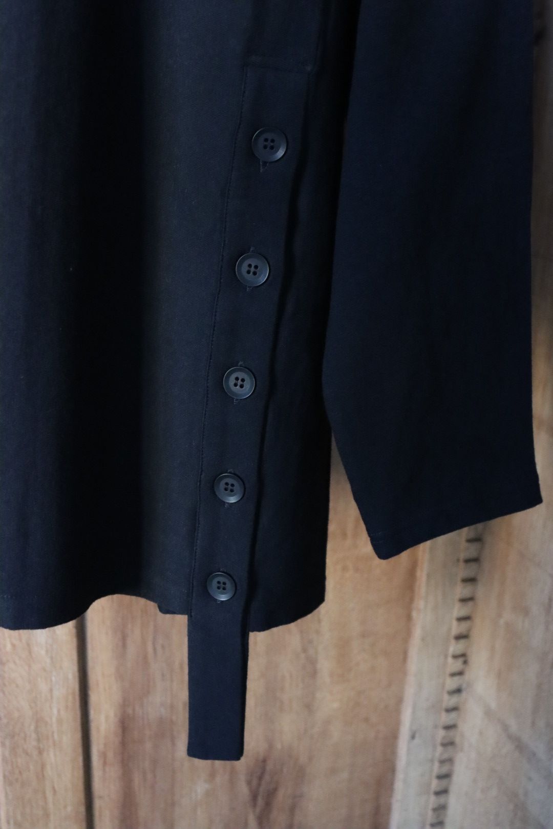 ヨウジヤマモト24SS 19/-COTTON SLUB SINGLE JERSEY REVERSED SEAM LONG SLEEVE T(HS-T14-074-1)BLACK☆1月13日(土)発売！
