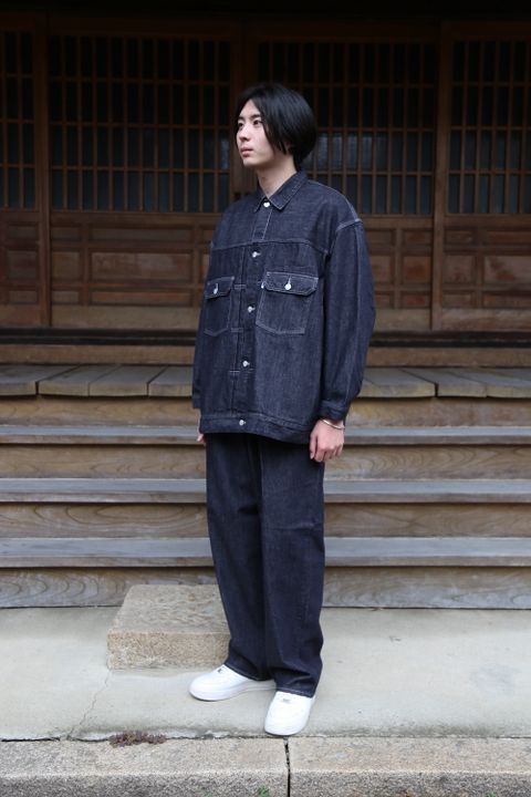 Graphpaper Colorfast Denim Jacket(GM213-30095B) style.2021.7.10.