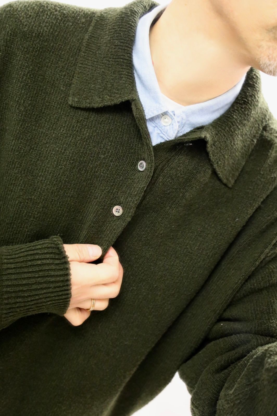 アプレッセ 2026 STYLE1 Washed Silk Nep Polo Shirt(26SAP-03-09)OLIVE☆1月10日(土)発売！