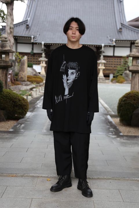 yohji yamamoto 21ss 新作「kill me 」BIG長袖PT style.2020.12.11.