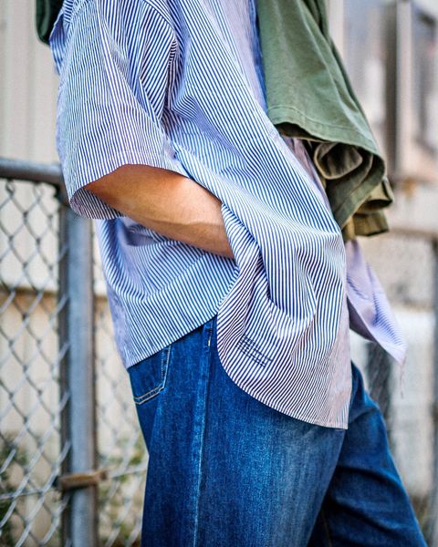 フレッシュサービス UTILITY FATIGUE SHIRT MARKスタイル