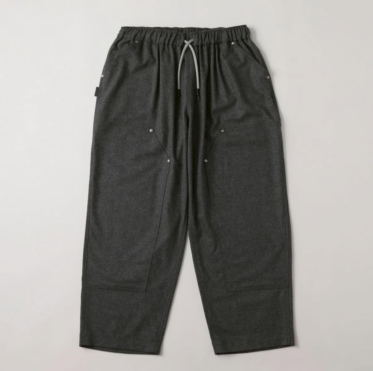 S.F.C 25FW エスエフシー CASHMERE WOOL DOUBLE KNEE PANTS(SFCFW25P08)Grey M★11月22日(土)発売！