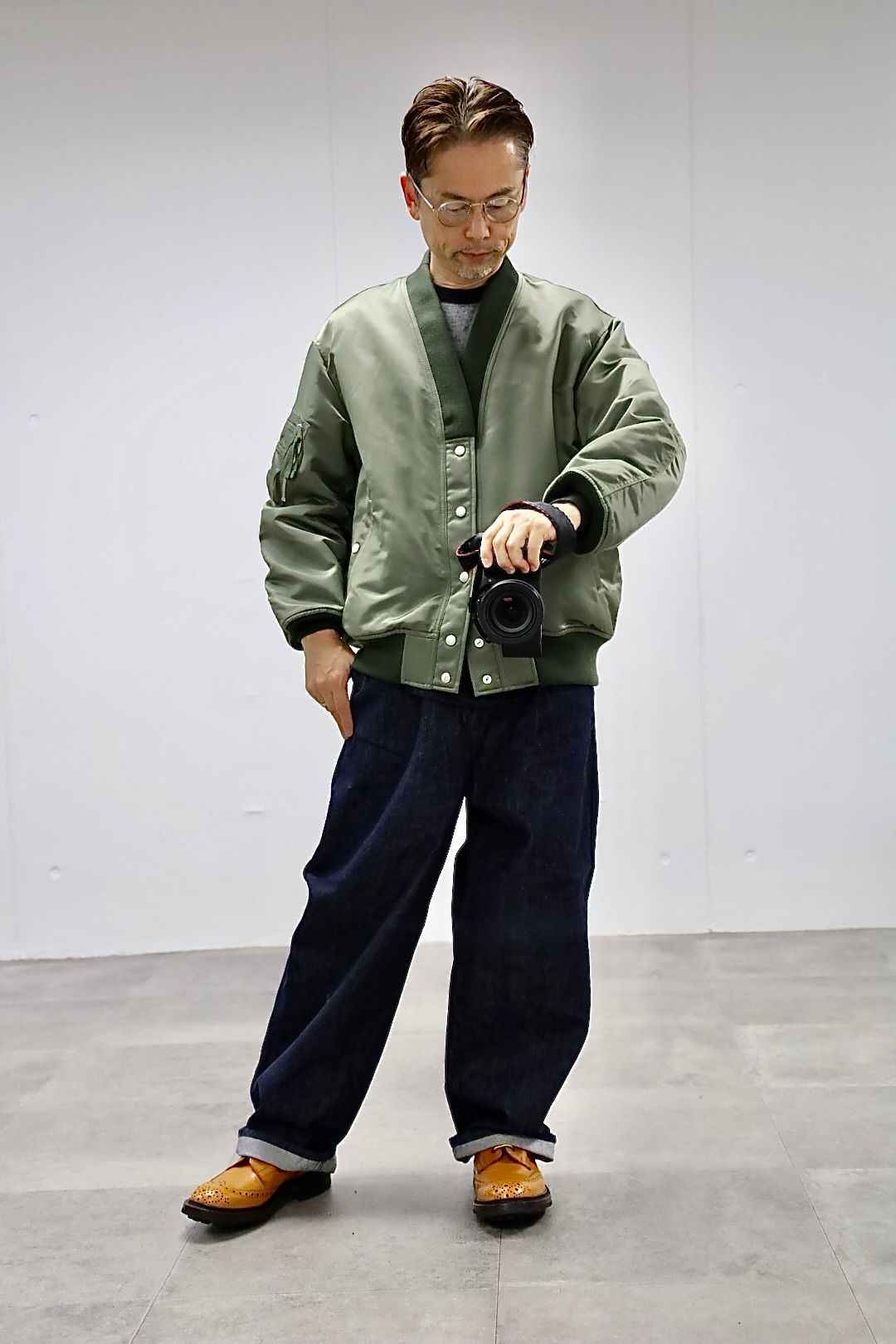COMME des GARCONS HOMME ダブルツイルミリタリージャケットスタイル