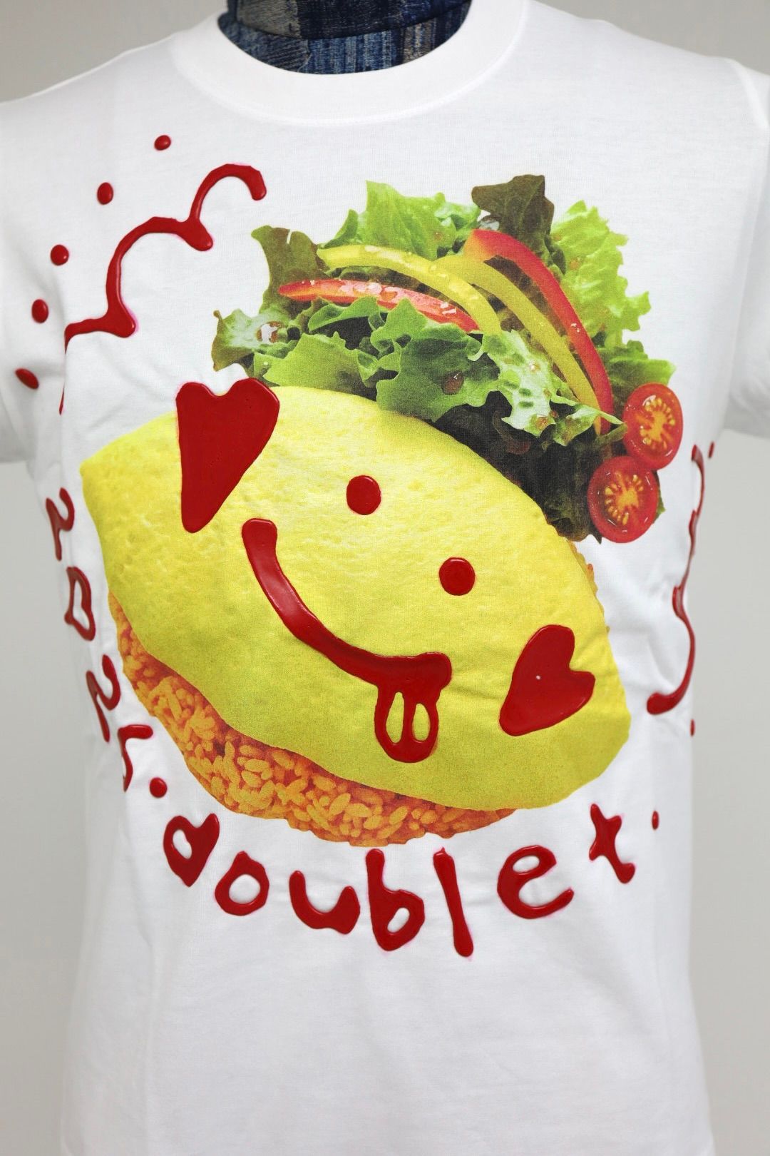 doublet ダブレット26SS KETCHUP MESSAGE OMURICE T-SHIRT (26SS30CS426) WHITE ★1月17日(土)11:00発売！