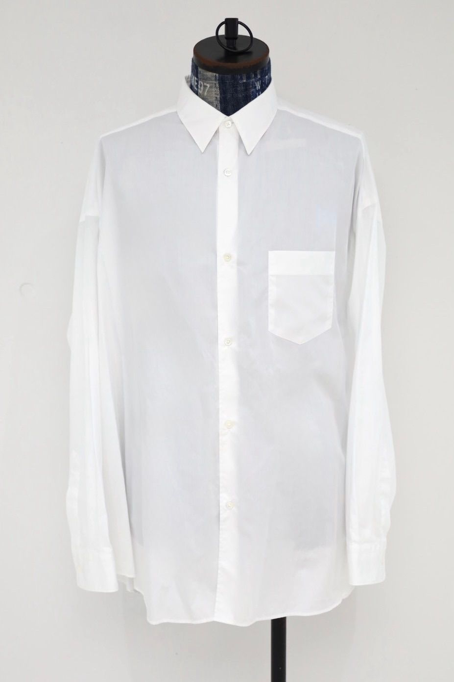グラフペーパーシャツ Broad L/S Oversized Regular Collar Shirt(GM263-50001B)WHITE☆7月18日(土)新作発売！