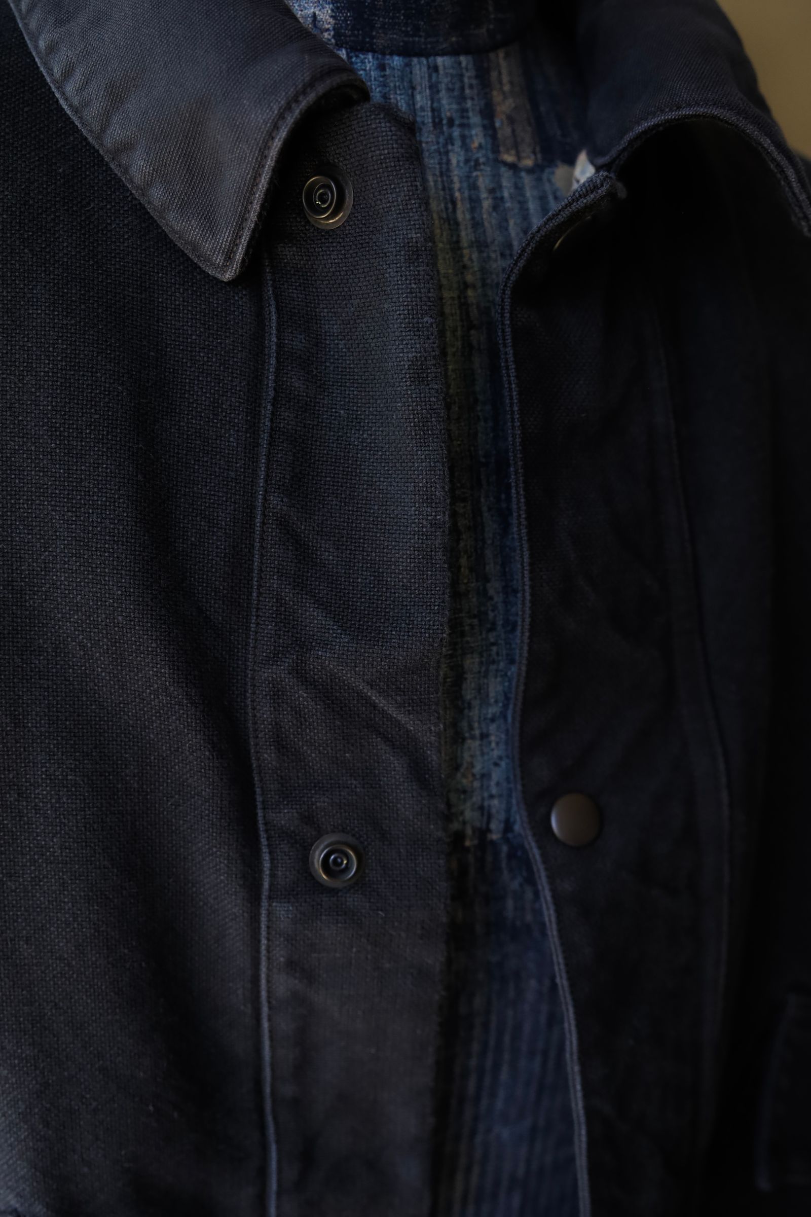 アプレッセ 2025 STYLE2 Vintage Silk Hemp Hunting Jacket(25AAP-01-25)BLACK☆再入荷！