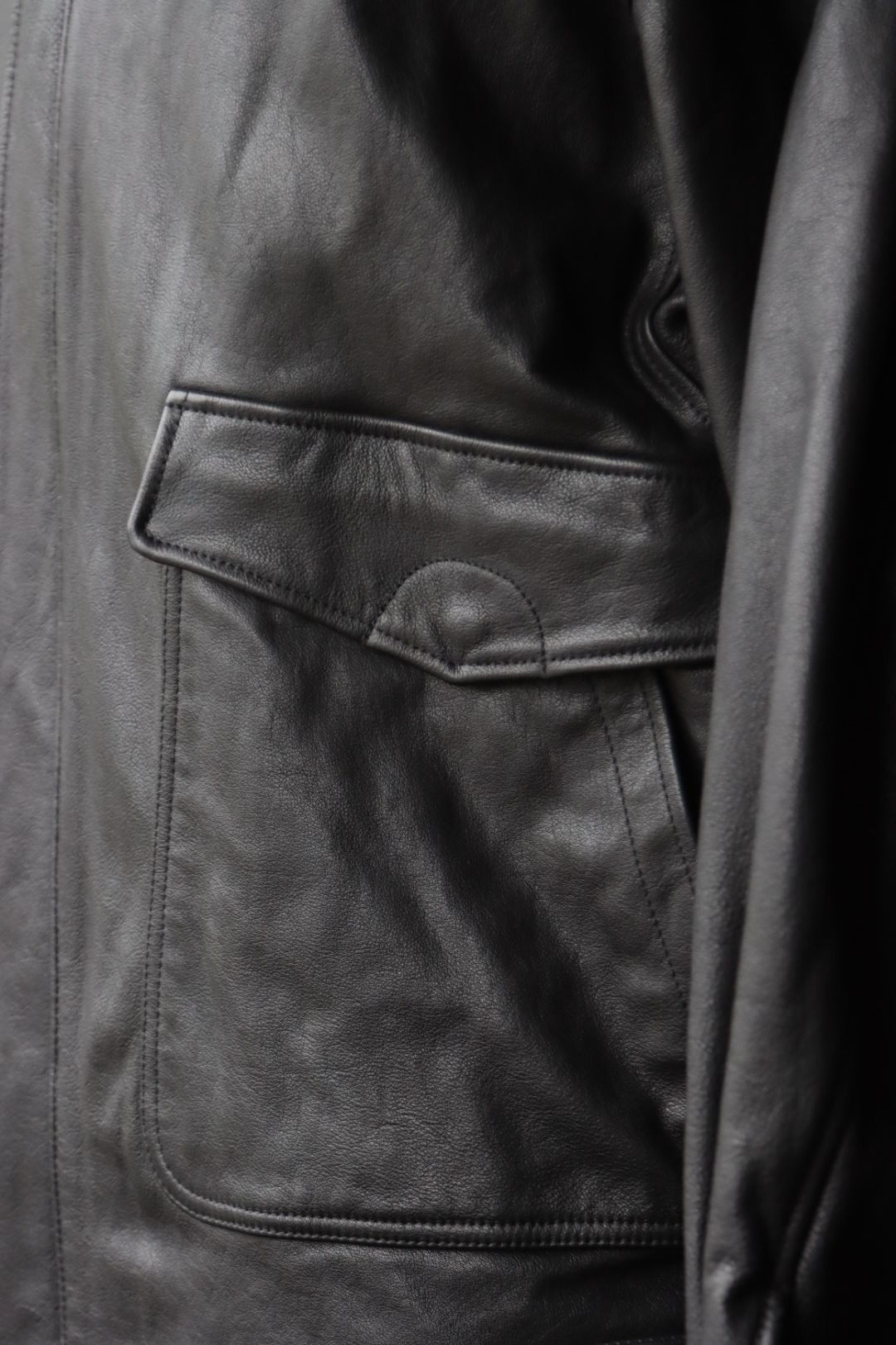 ヨーク 25FW LEATHER FLIGHT JACKET(YK25FW01017B)BLACK☆9月6日(土)発売！