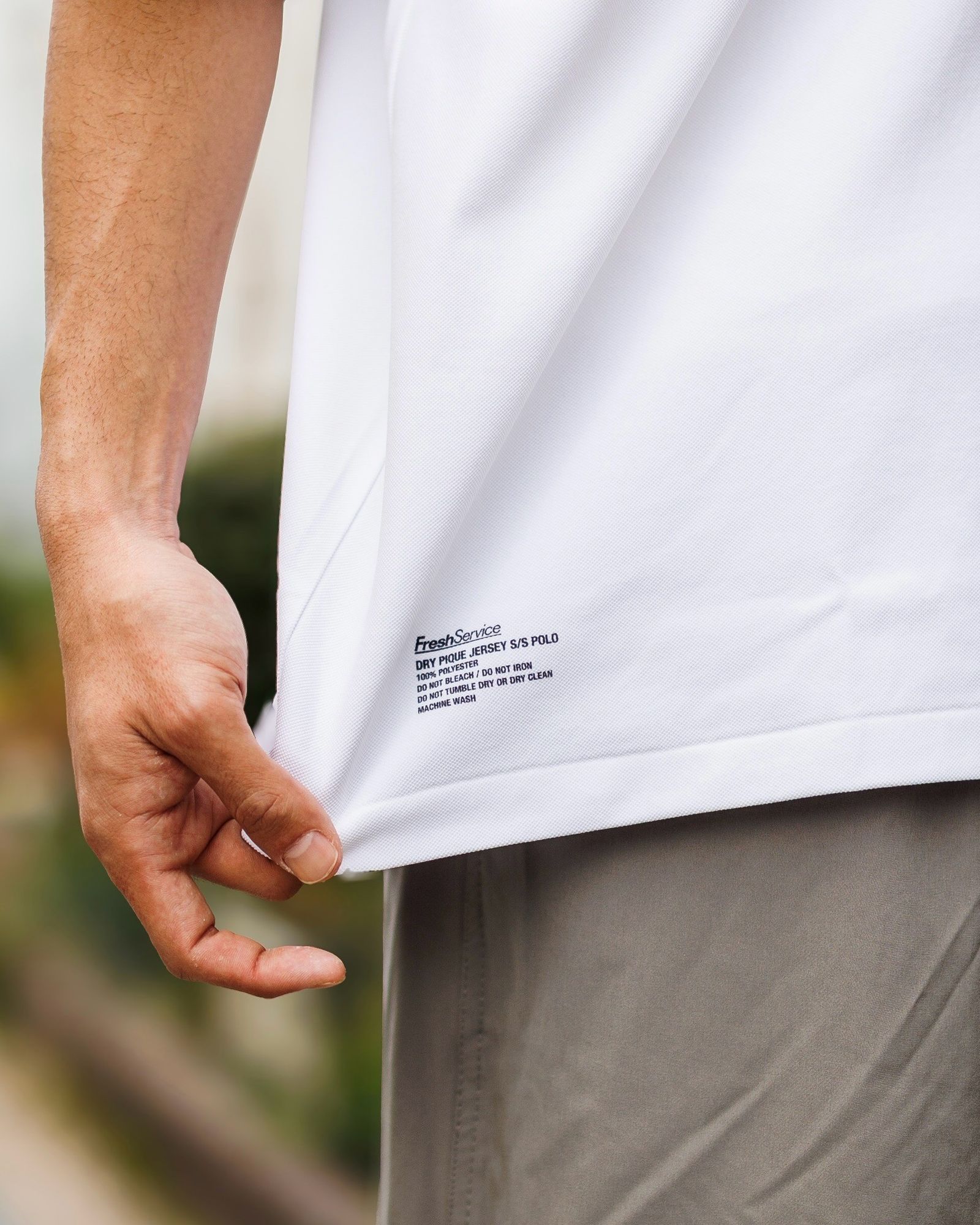 フレッシュサービス DRY PIQUE JERSEY S/S POLO(FSC253-70010B)WHITE