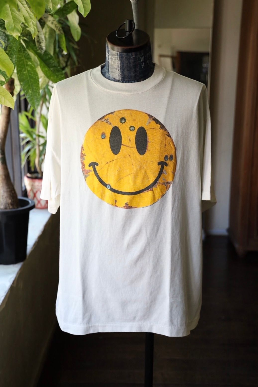 セントマイケル Tシャツ SMILE KLF_SS TEE(SM-HR1-0000-C02)WHITE