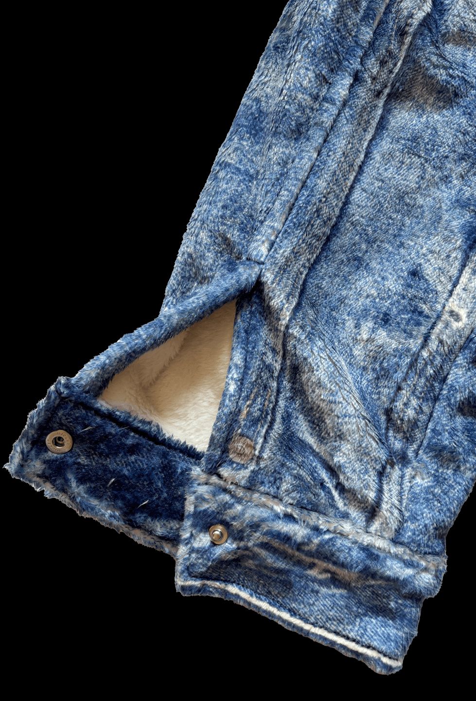 トーキングアバウト ジ アブストラクション 25AW  DENIM PRINT FUR JKT (2526AW-J001)BLUE☆新作発売！