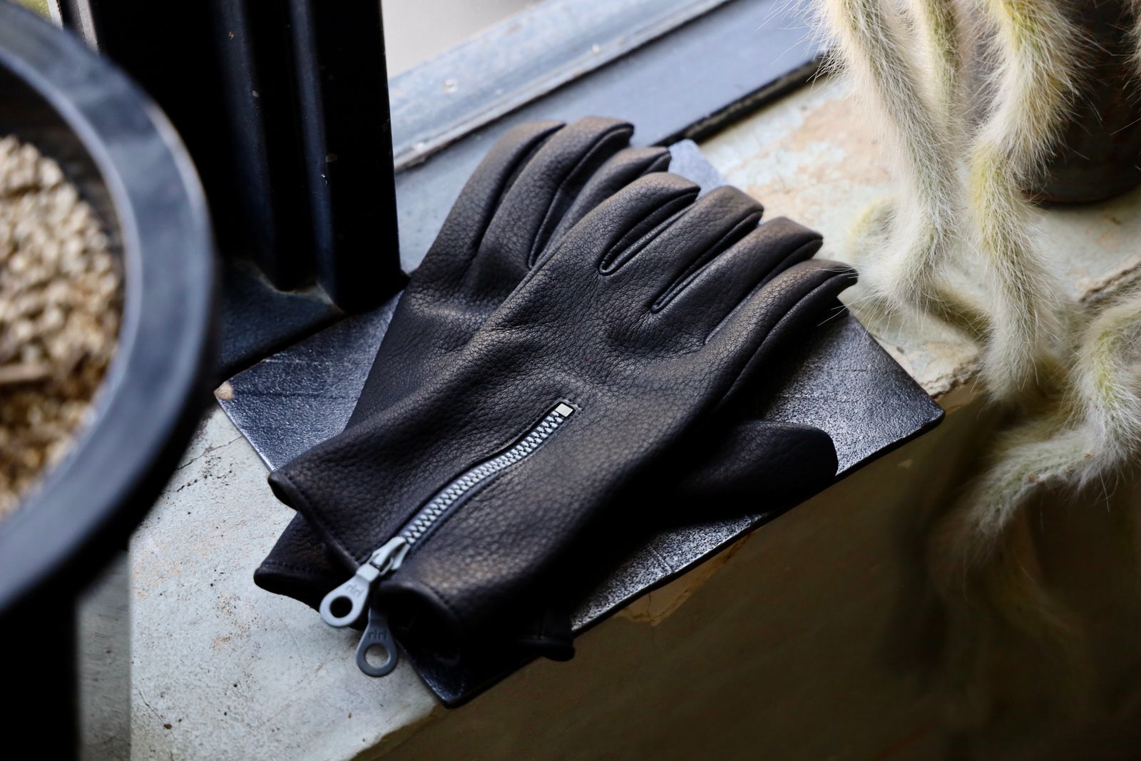 Yohji Yamamoto 25AW ディアースキングローブ(HL-W03-778)BLACK