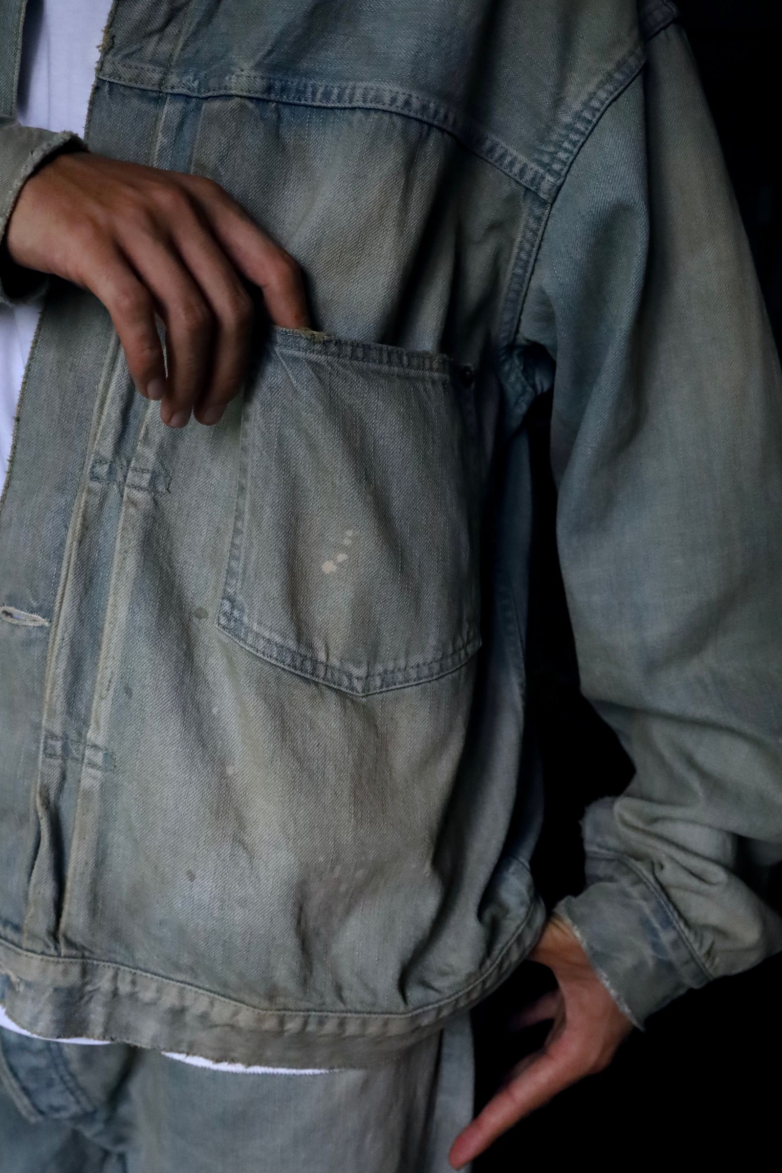 A.PRESSE STYLE2 1st delivery 1st Type Denim Jacket&Washed Denim Wide Pants style 2024.6.21