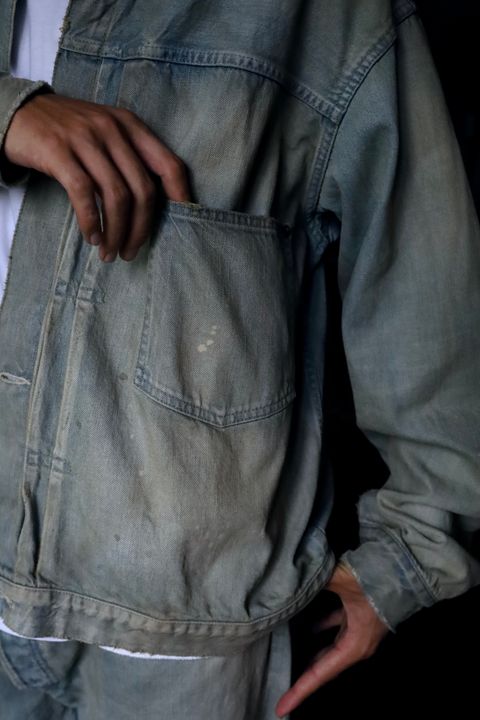 A.PRESSE STYLE2 1st delivery 1st Type Denim Jacket&Washed Denim Wide Pants style 2024.6.21