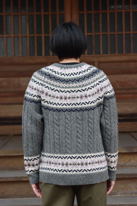 COMME des GARCONS HOMME ノルディック柄ニット(HH-N002) style.2021.11.6