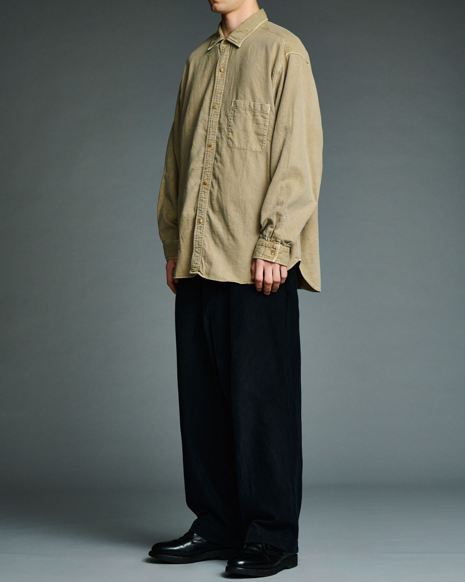 アプレッセ 2026 STYLE2 Vintage Cotton Moleskin Shirts(26AAP-02-16) BEIGE☆6月20日(土)発売！
