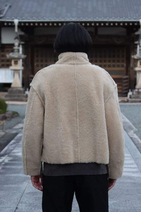 YOKE DETACHABLE COLLAR BOMBER JACKET style.2021.10.17.