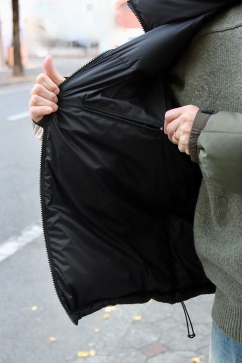eYe JUNYA WATANABE MAN × THE NORTH FACE WネームNUPTSE JACKETスタイル