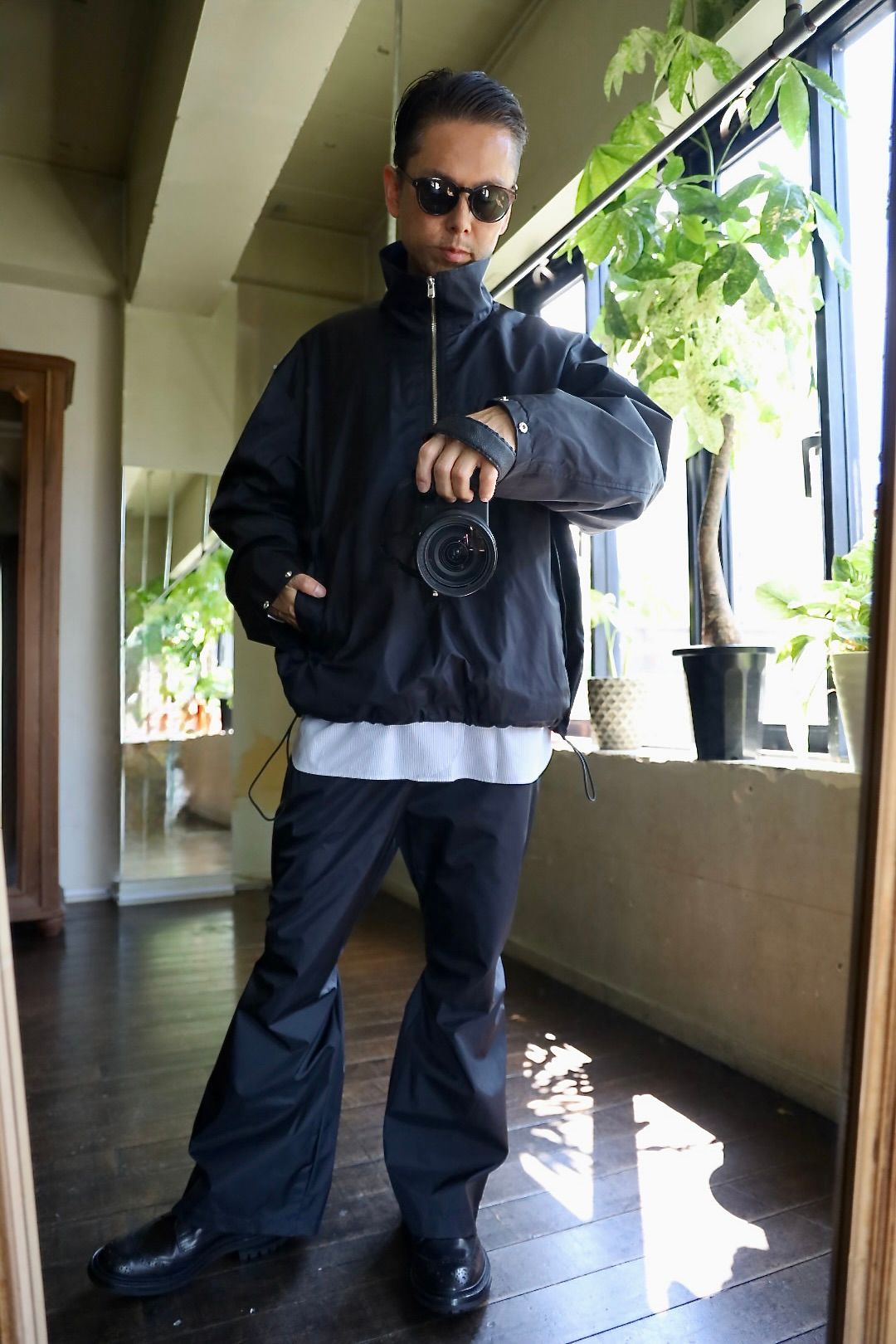 CHASSE チェイスQUARTER ZIP-3LW(CH-25FW-BL1)Black