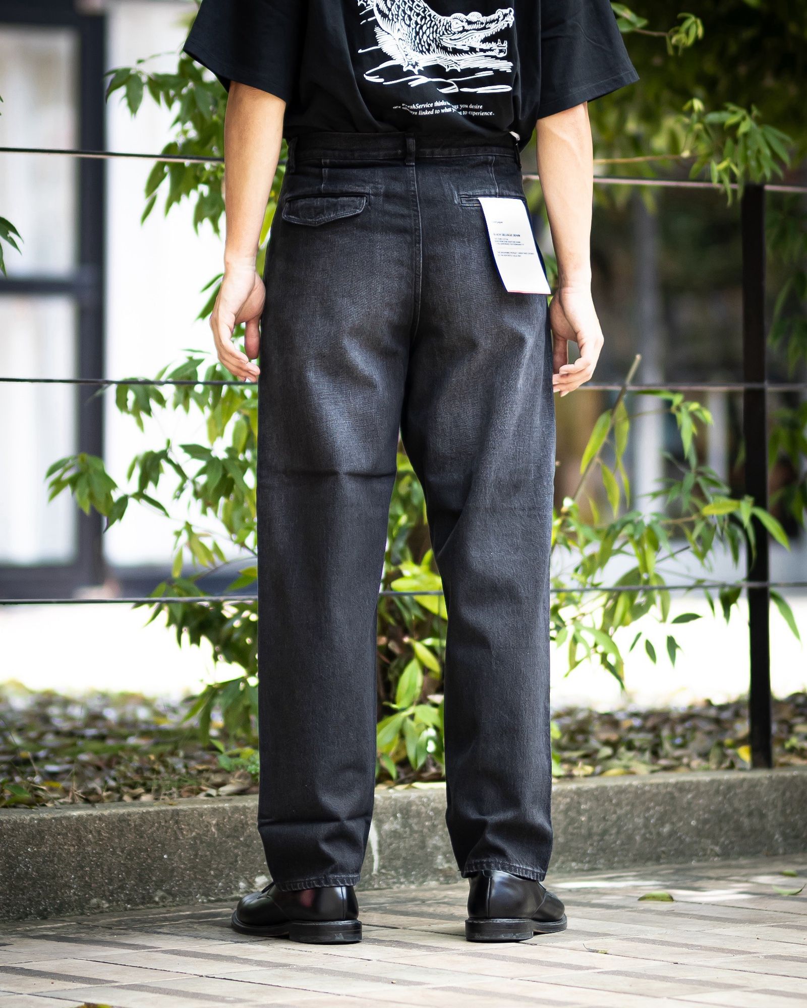 Graphpaper - グラフペーパー Selvage Denim Two Tuck Tapered Pants