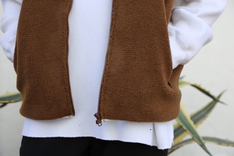 Graphpaper 新作Wool Boa Zip-Up Vest style.2020.9.27.