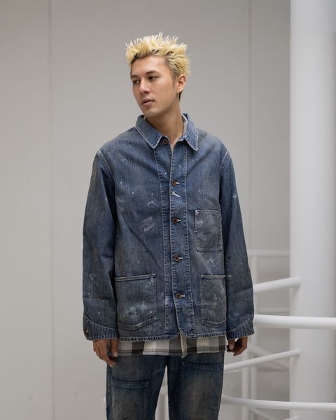 BOW WOW 25FWバウワウ  PAINT-STAINED ENGINEER'S COVERAL(BW252-PSEC) AGED INDIGO★9月27日(土)発売！