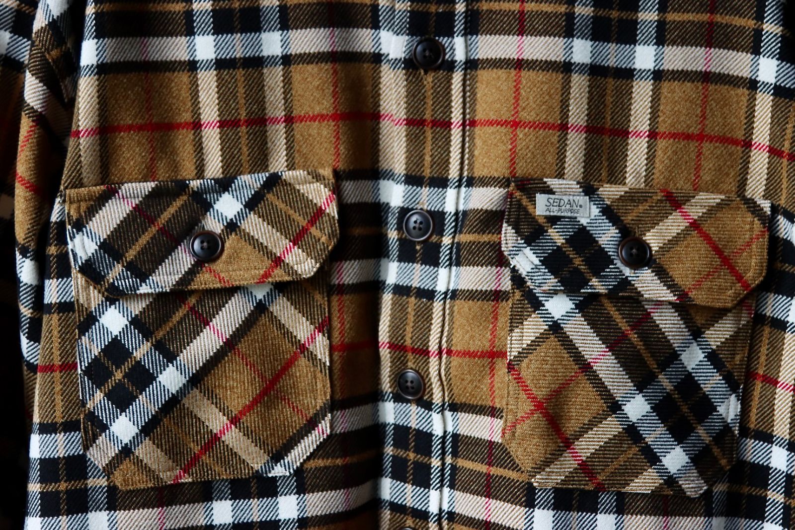 セダンオールパーパスFW23 Tech Tweed CPO Shirt (SD23F-SH04)Yellow Orcher Plaid☆9月23日(土)発売！
