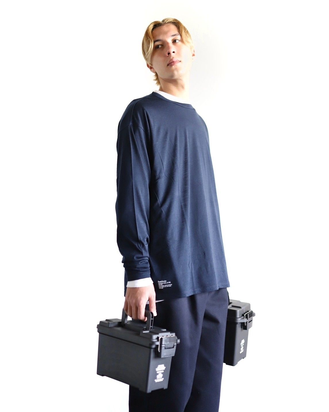 FreshService 24SS WASHABLE WOOL L/S TEE スタイル