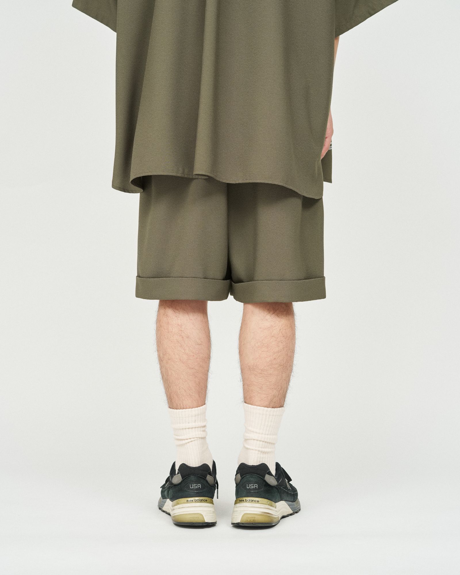 フレッシュサービス SEERSUCKER EASY SHORTS (FSC252-40044)KHAKI