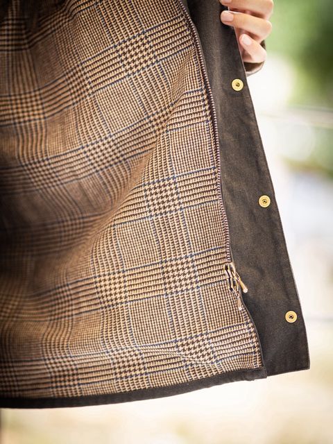 A.PRESSE Vintage Silk Hemp Riding Oiled Jacket スタイル