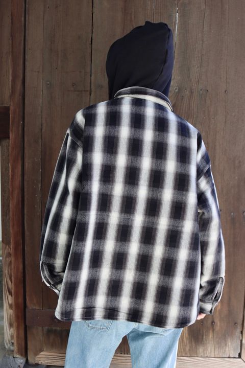©SAINT Mxxxxxx セントマイケル 23AW CHECK SHIRT PARKAスタイル