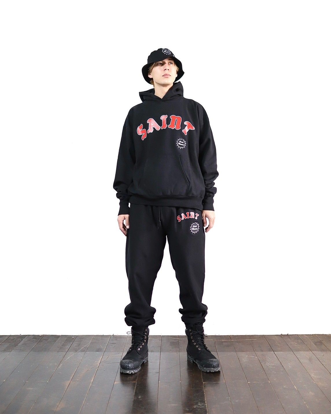 SAINT M×××××× - セントマイケル 24SSフーディARCH SAINT HOODIE(SM 