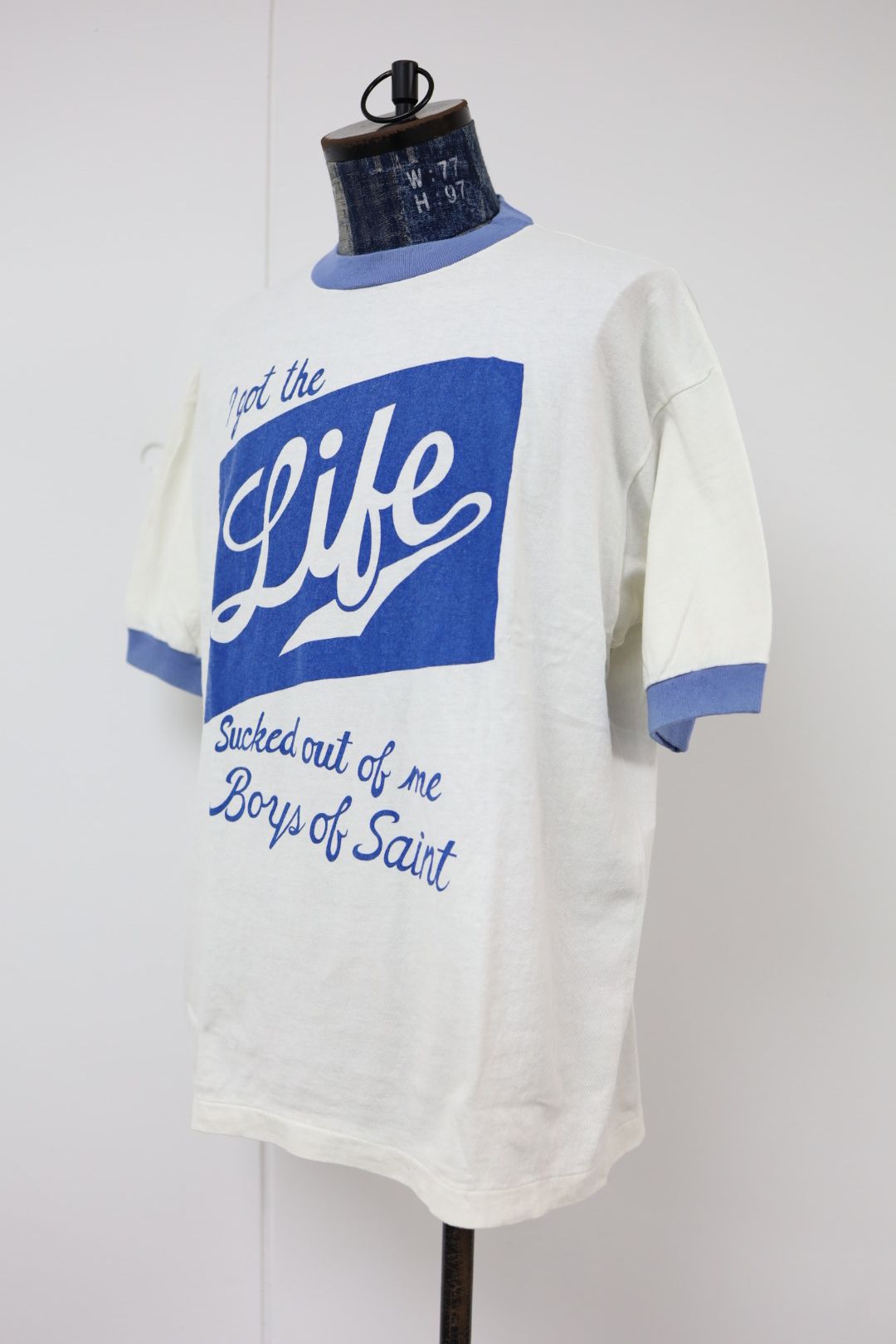 セントマイケル 26SS RINGER TEE BOS_SS T-SHIRT(SM-MK8-0000-C16)WHITE☆4月29日(水)新作発売！