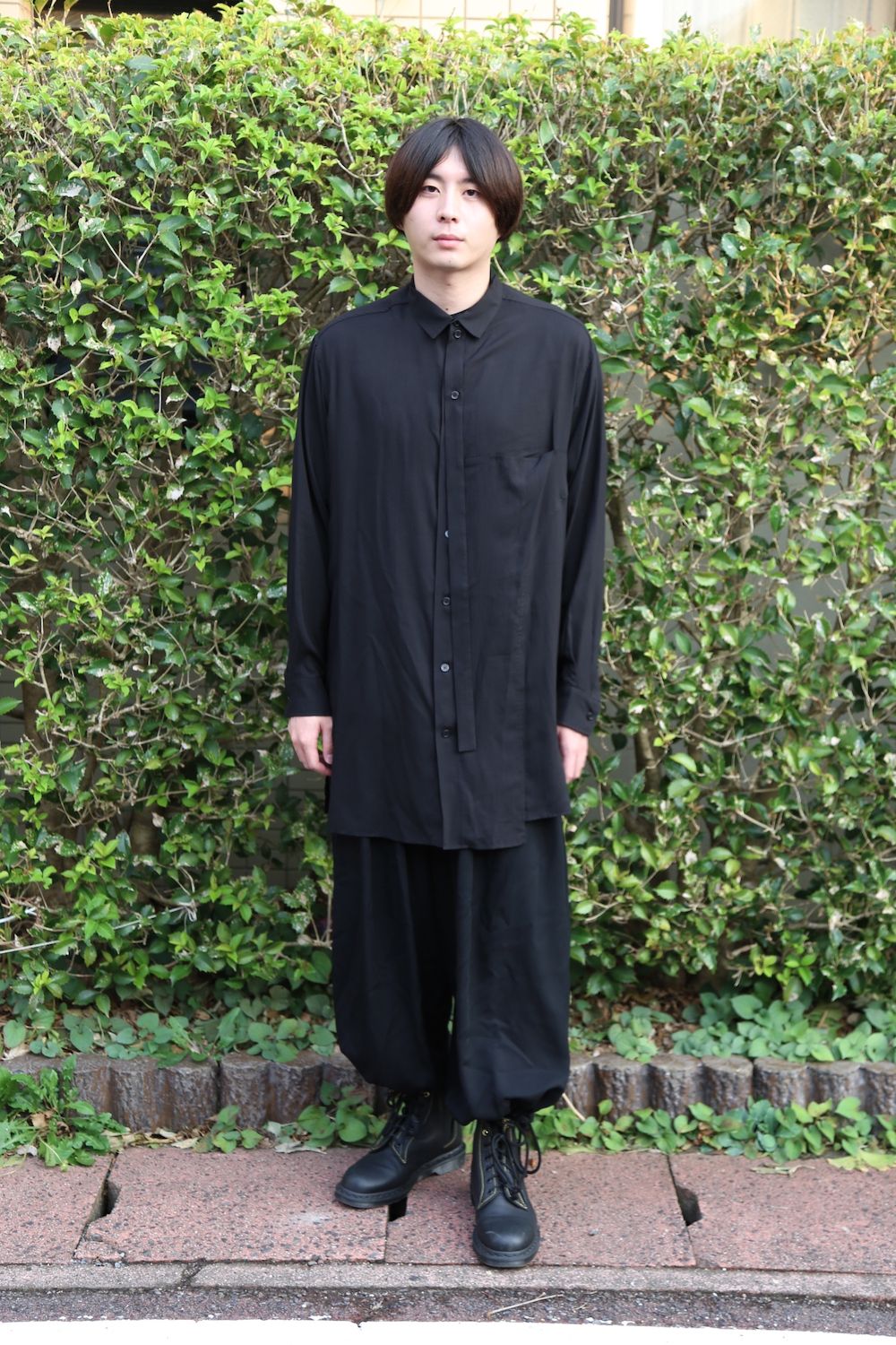 Yohji Yamamoto pour Homme 2020AW W-切り替えBシャツテンセルローン