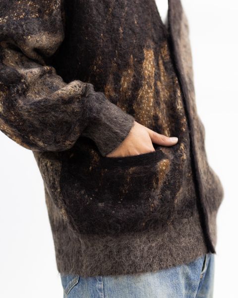 YOKE Abstract Jaquard Mohair Cardigan (BROWN)11月29日(土)新作発売！