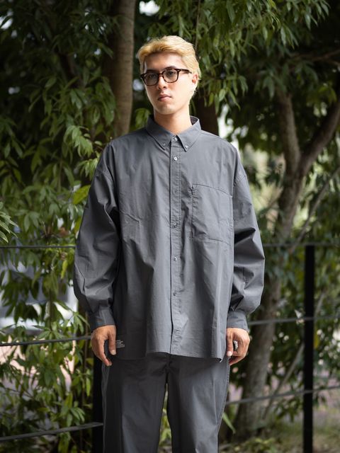フレッシュサービス SOLOTEX® TYPEWRITER UTILITY L/S B.D SHIRT(FSC263-50105B)GRAY☆8月15日(土)新作発売！
