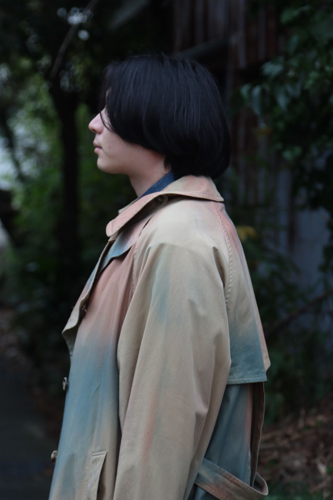 YOKE 新作SPRAY PRINTED TRENCH COAT style.2022.1.22 | 3131 | mark