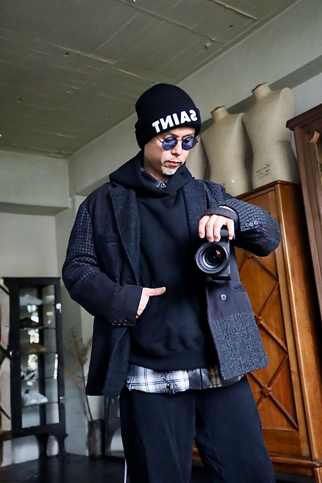 モノノケ・メイド フーディー HOODIE _FLOWER(MT-MK8-0000-015)BLACK