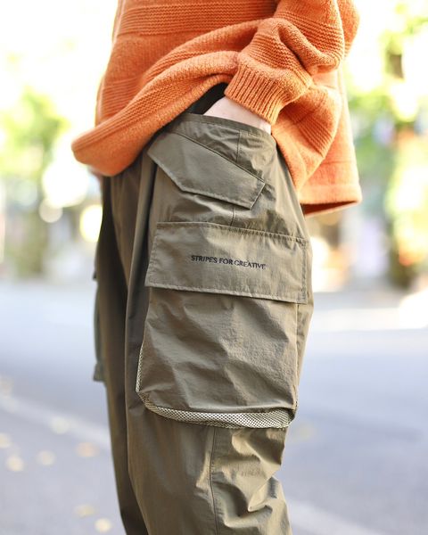 STRIPES FOR CREATIVE FW23 SUPER WIDE CARGO PANTSスタイル