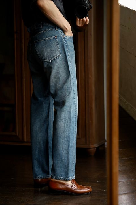 A.PRESSE 2025 STYLE2 No.2 Washed Denim Pantスタイル