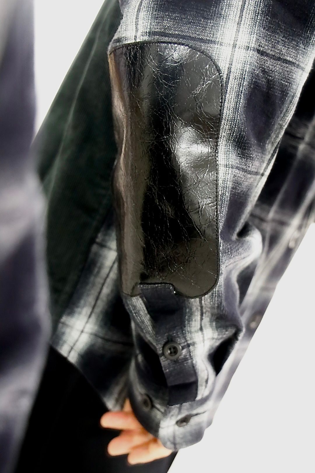 JUNYA WATANABE MAN 綿フランネルチェックコーデュロイレザーシャツスタイル2025.11.3.