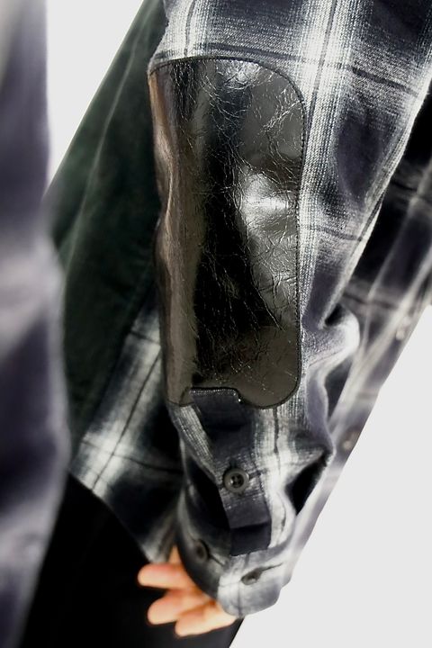 JUNYA WATANABE MAN 綿フランネルチェックコーデュロイレザーシャツスタイル2025.11.3.