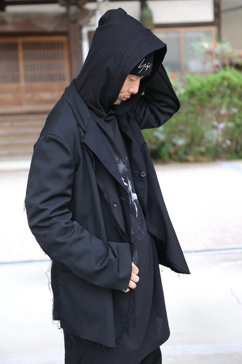 Yohji Yamamoto ヨウジヤマモトフード長袖PTスタイル.2020.12.12.