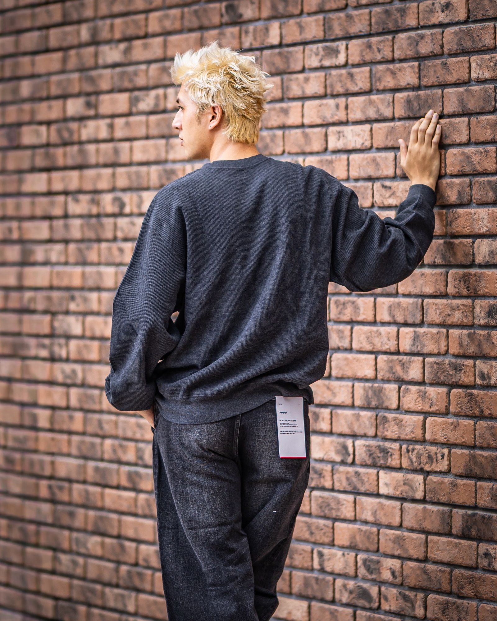 blurhms Mens 25FW Rough&Smooth Thermal P/O(bROOTS24F29F25)HeatherCharcoal☆8月29日(金)新作発売！